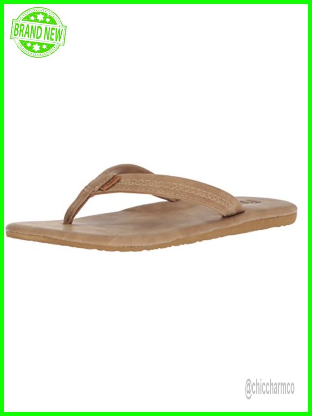 Women's Flip Flop Sandals with Arch Support Faux Leather